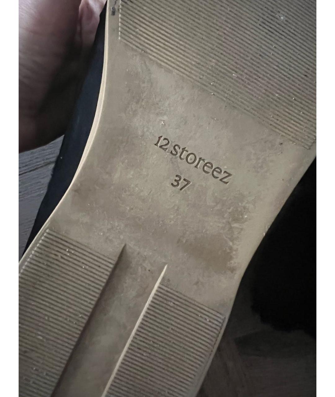 12 STOREEZ Черные замшевые лоферы, фото 4