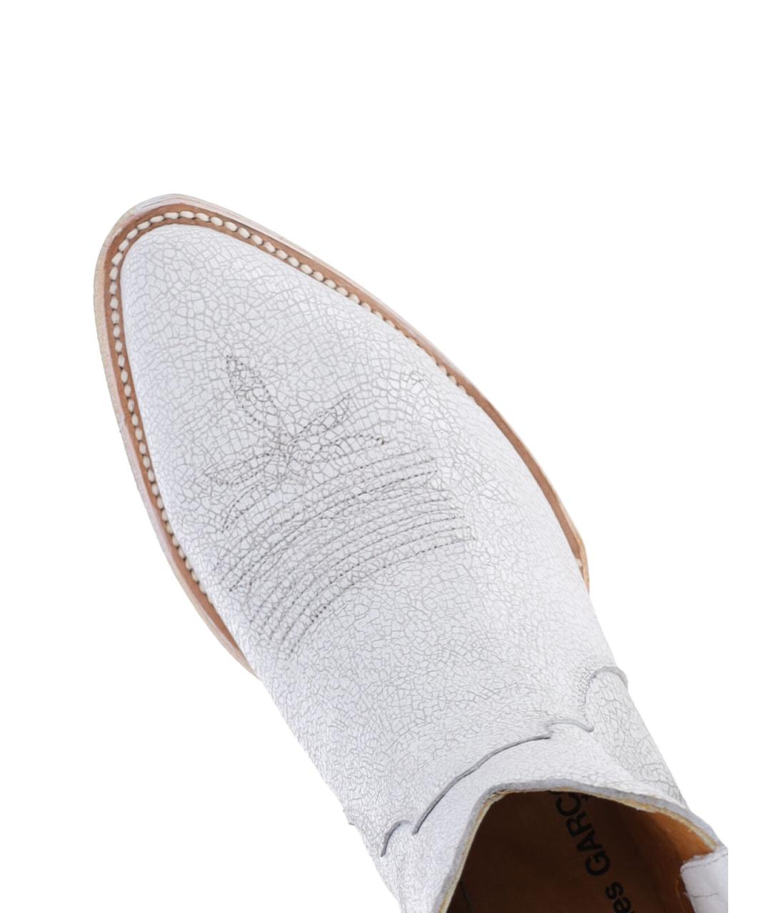 COMME DES GARÇONS Белые кожаные сапоги, фото 5