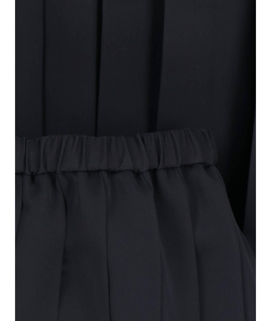 JUNYA WATANABE Черная полиэстеровая юбка макси, фото 5