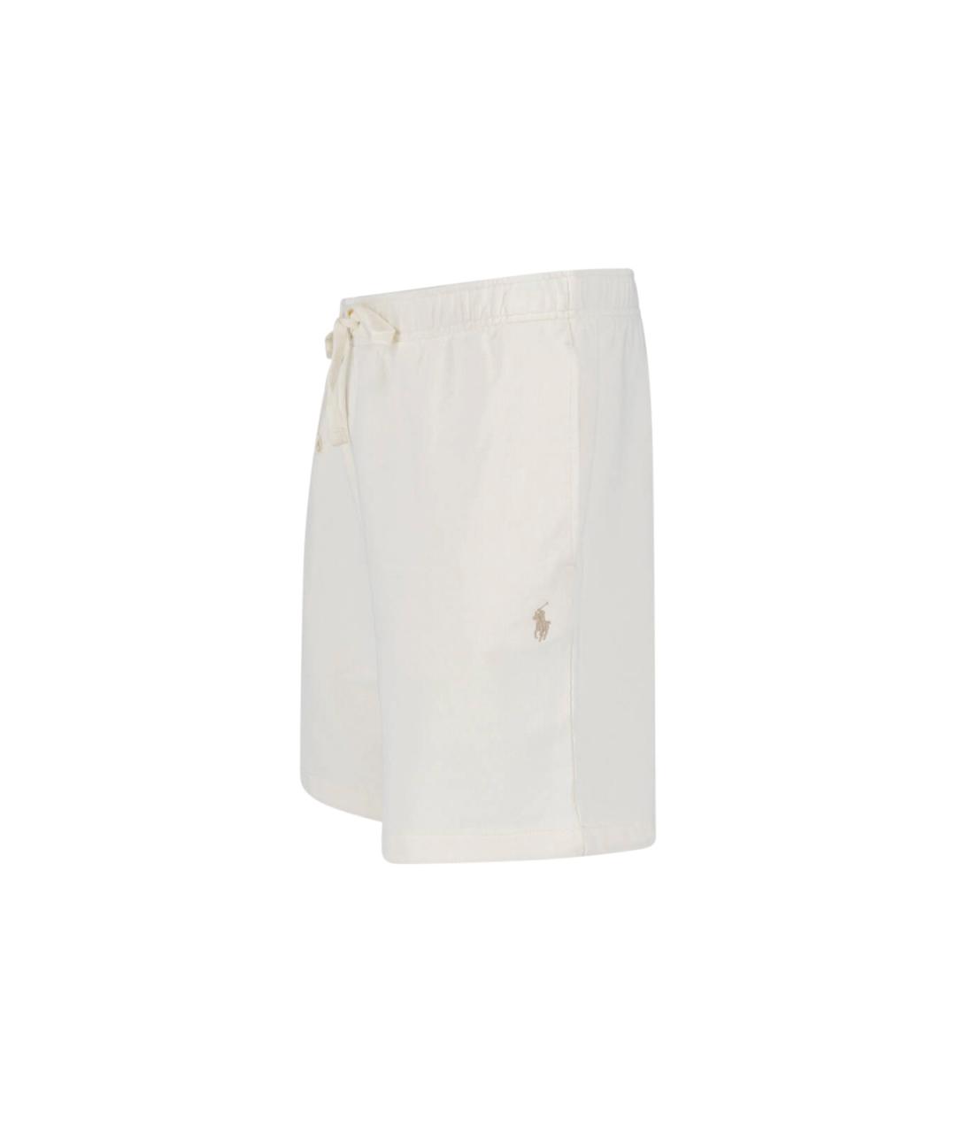 POLO RALPH LAUREN Белые хлопковые шорты, фото 3