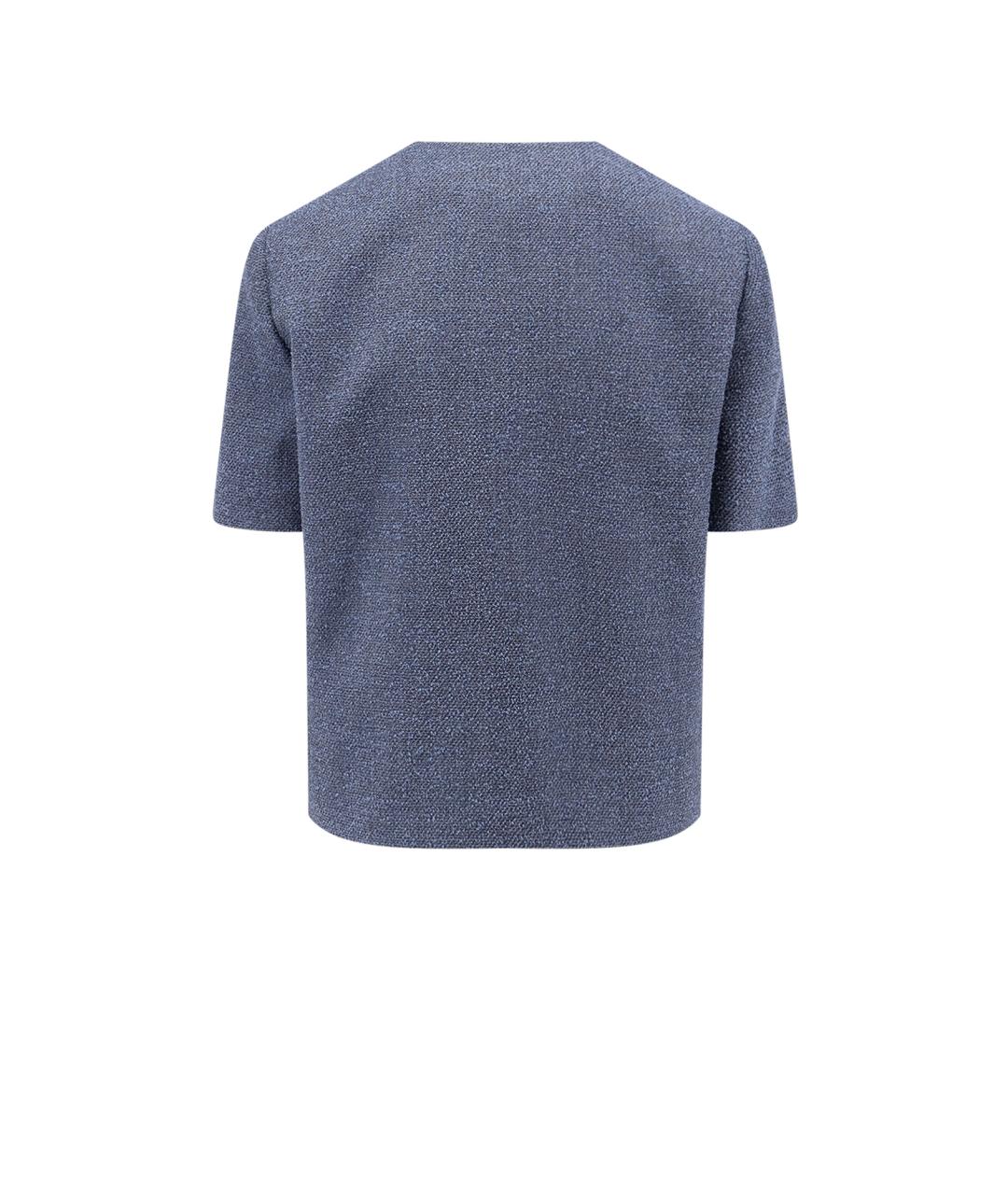 CHRISTIAN DIOR Синий шерстяной жакет/пиджак, фото 2