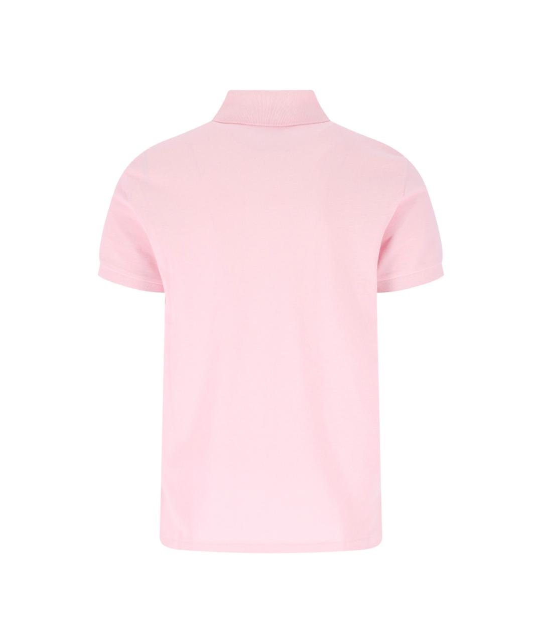 POLO RALPH LAUREN Розовое хлопковое поло с коротким рукавом, фото 2