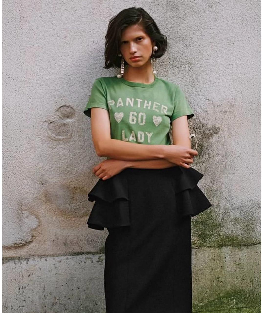 VALENTINO Черная шерстяная юбка миди, фото 7