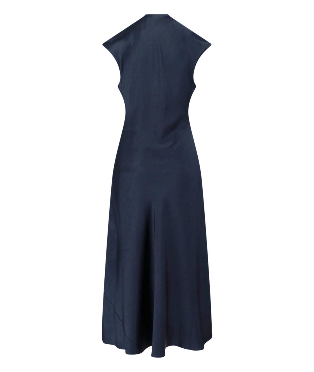 POLO RALPH LAUREN Темно-синее полиэстеровое повседневное платье, фото 2