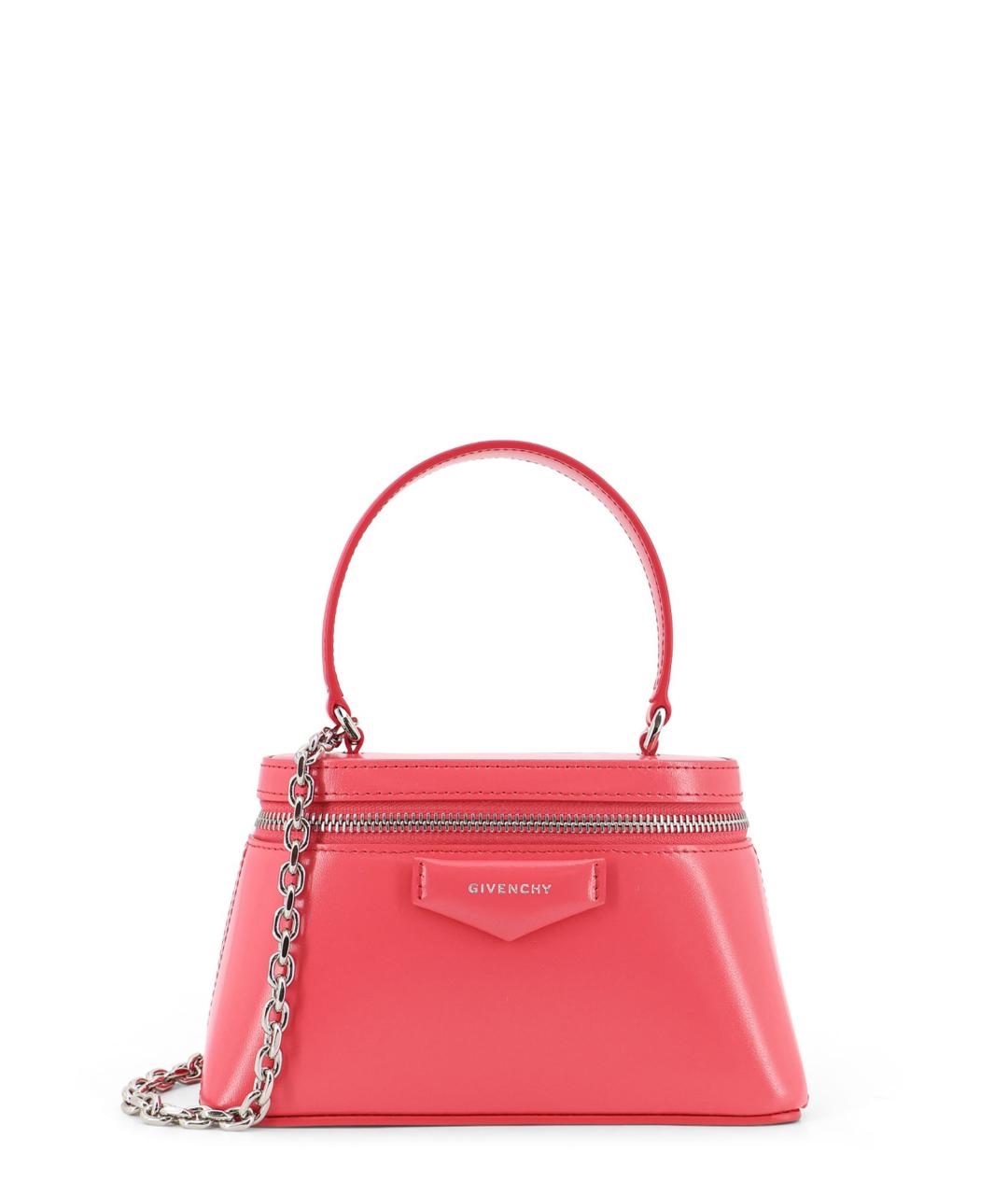 GIVENCHY Розовая кожаная сумка с короткими ручками, фото 1