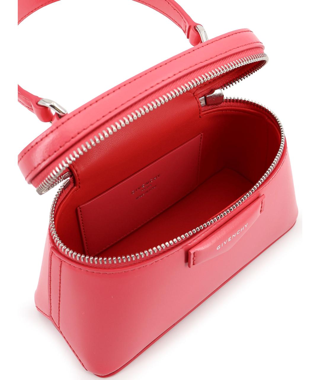 GIVENCHY Розовая кожаная сумка с короткими ручками, фото 4