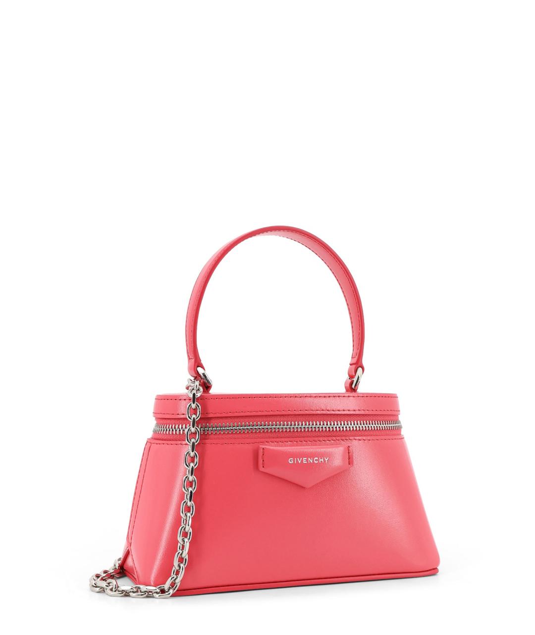GIVENCHY Розовая кожаная сумка с короткими ручками, фото 3