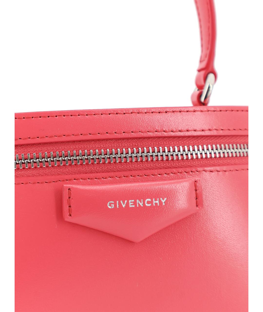 GIVENCHY Розовая кожаная сумка с короткими ручками, фото 5