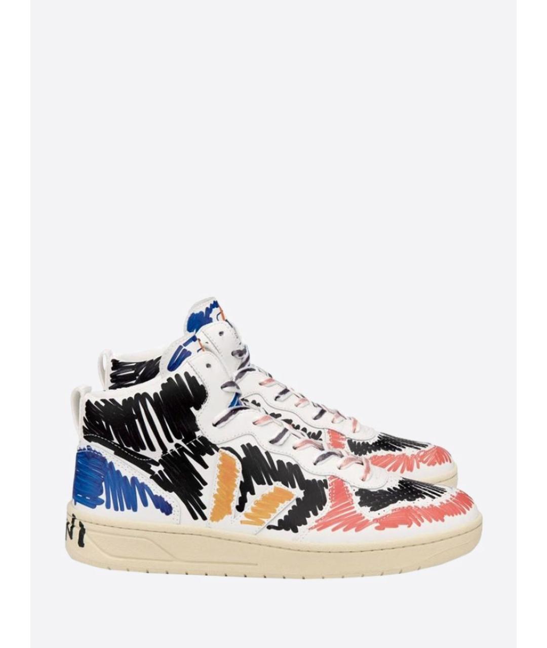 MARNI Мульти кожаные кроссовки, фото 8