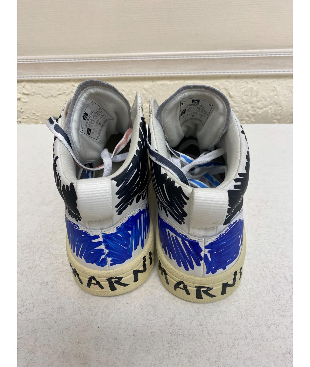 MARNI Мульти кожаные кроссовки, фото 3