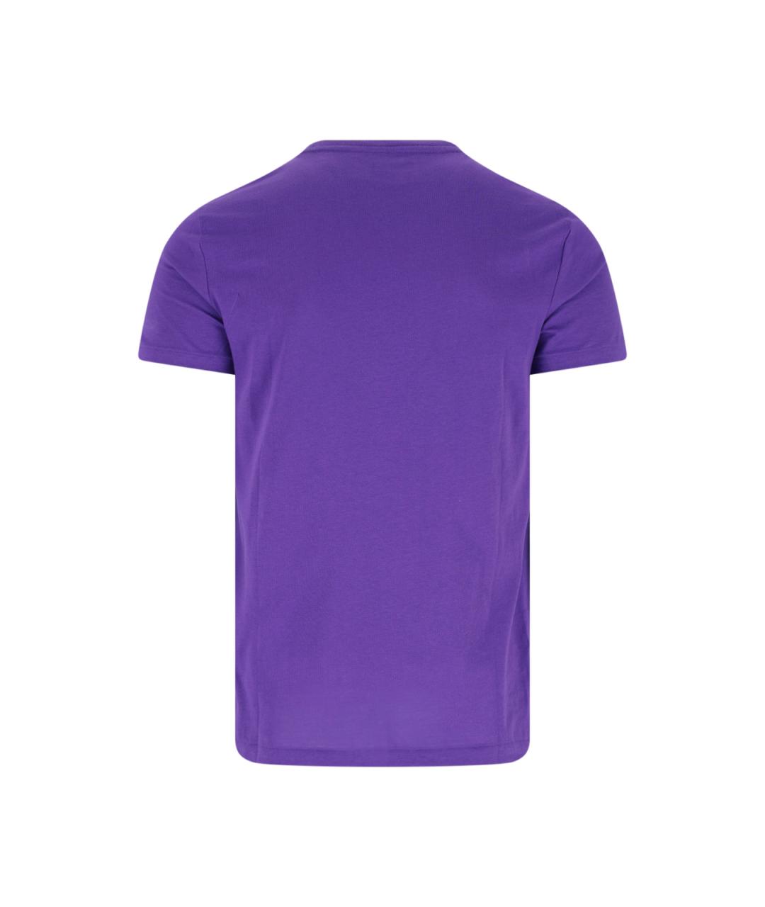 POLO RALPH LAUREN Фиолетовая хлопковая футболка, фото 2