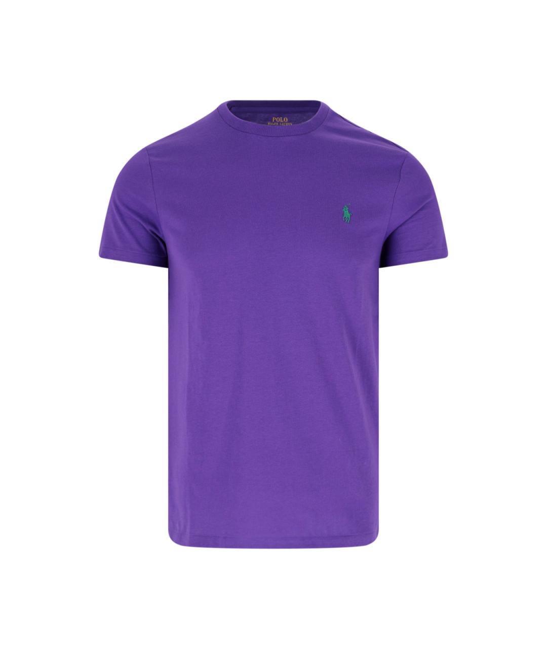 POLO RALPH LAUREN Фиолетовая хлопковая футболка, фото 1