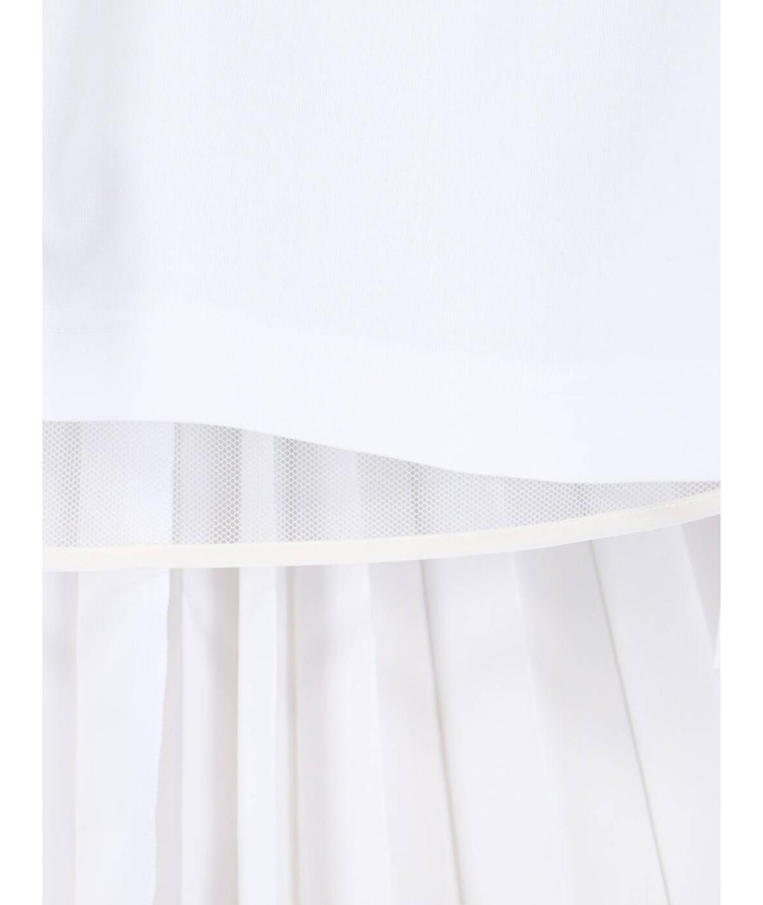 SACAI Белая хлопковая футболка, фото 3