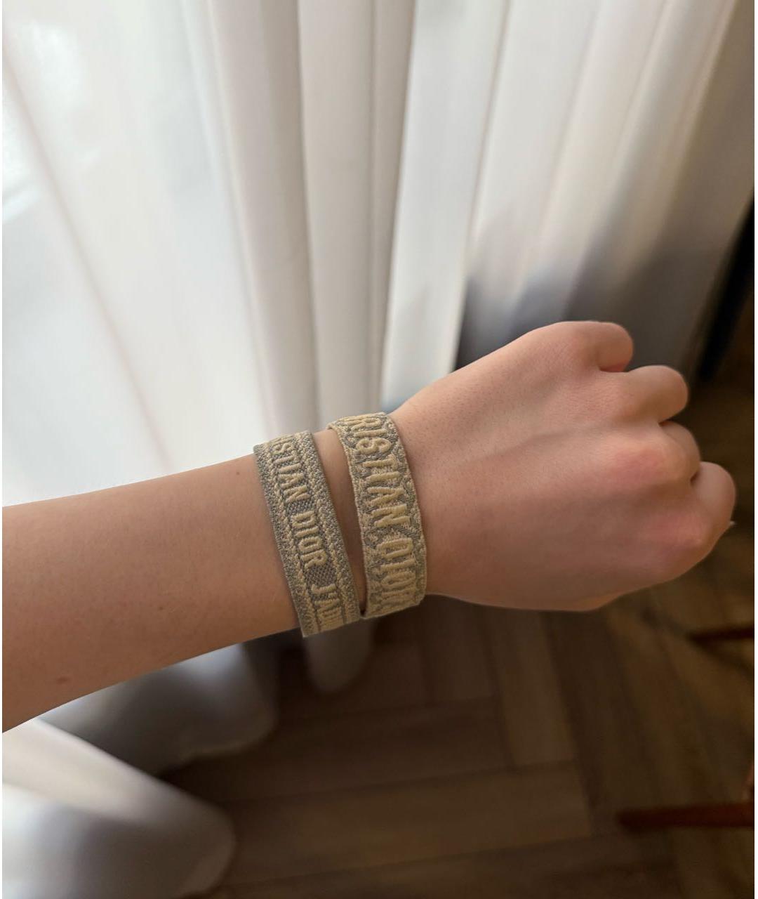 CHRISTIAN DIOR Серый браслет, фото 4