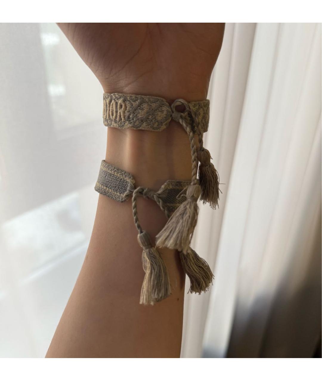 CHRISTIAN DIOR Серый браслет, фото 3