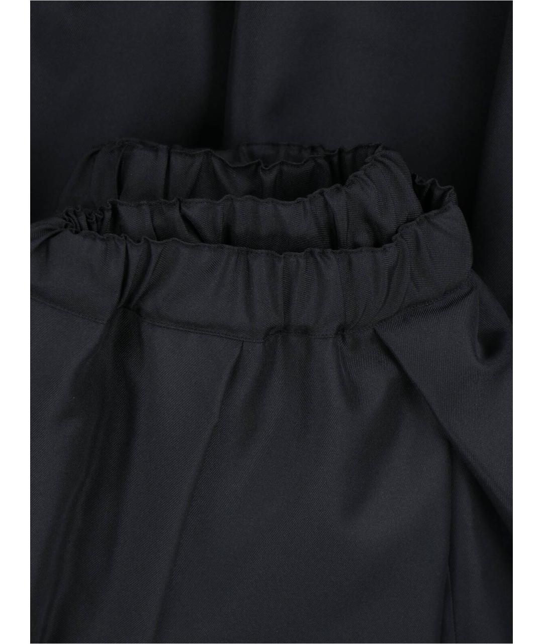 COMME DES GARÇONS Черная полиэстеровая юбка миди, фото 5