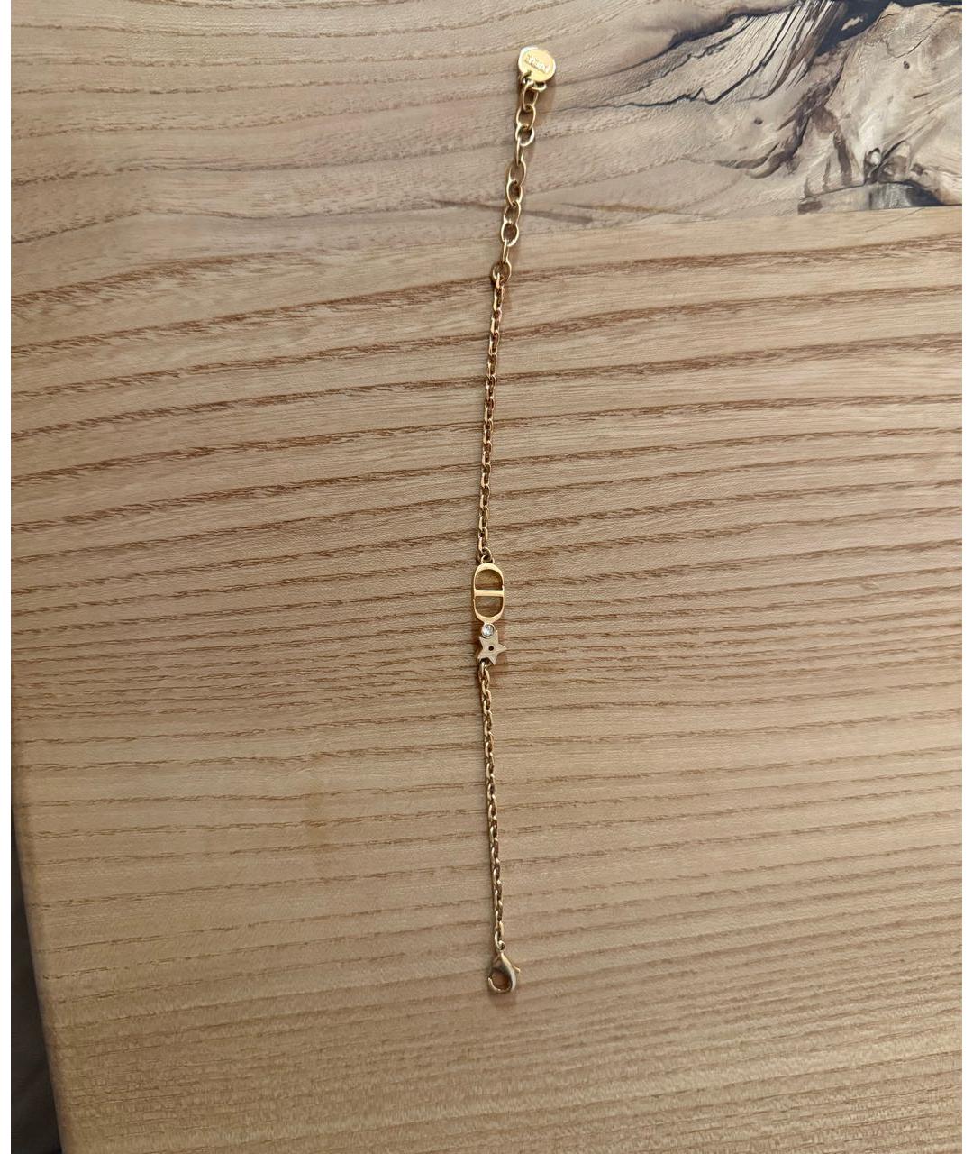 CHRISTIAN DIOR Бежевый браслет из желтого золота, фото 4