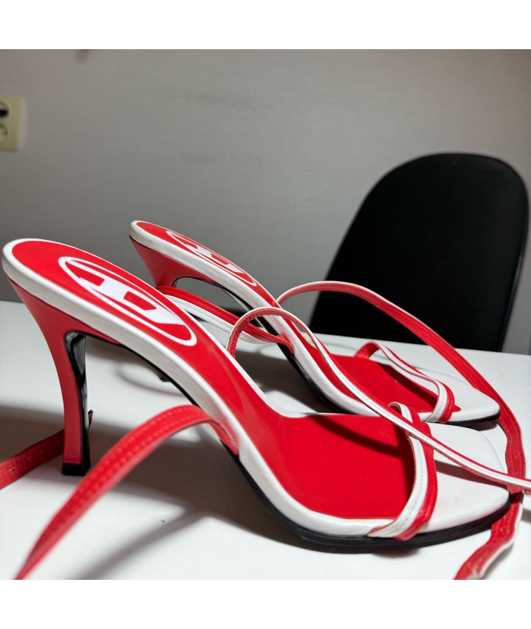 DIESEL Мульти кожаные босоножки, фото 5