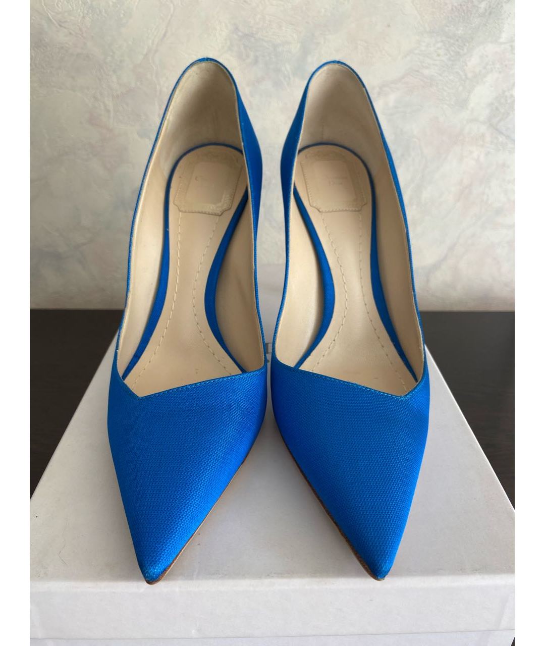 CHRISTIAN DIOR PRE-OWNED Синие кожаные туфли, фото 2
