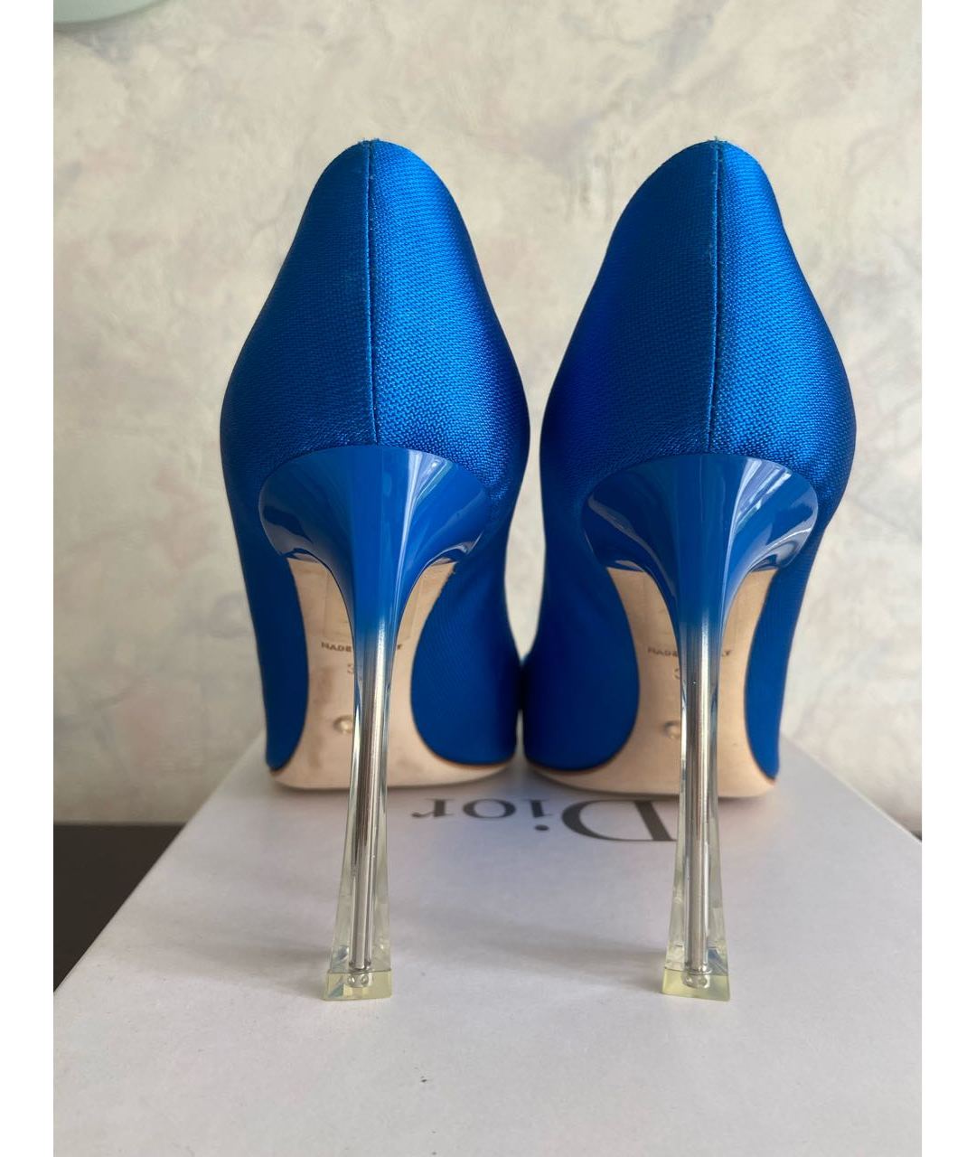 CHRISTIAN DIOR PRE-OWNED Синие кожаные туфли, фото 4