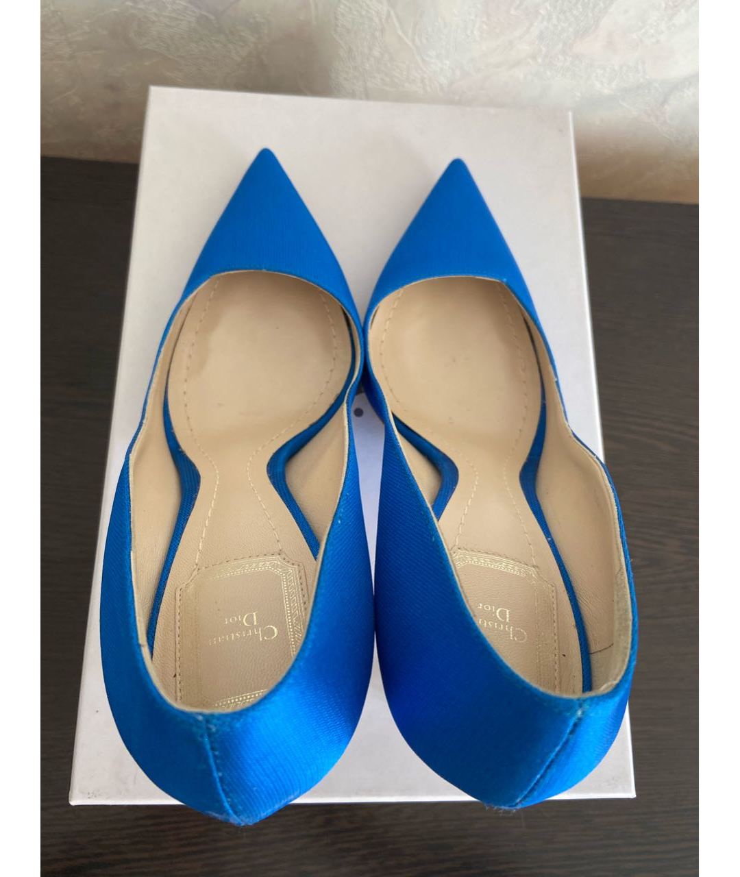 CHRISTIAN DIOR PRE-OWNED Синие кожаные туфли, фото 3