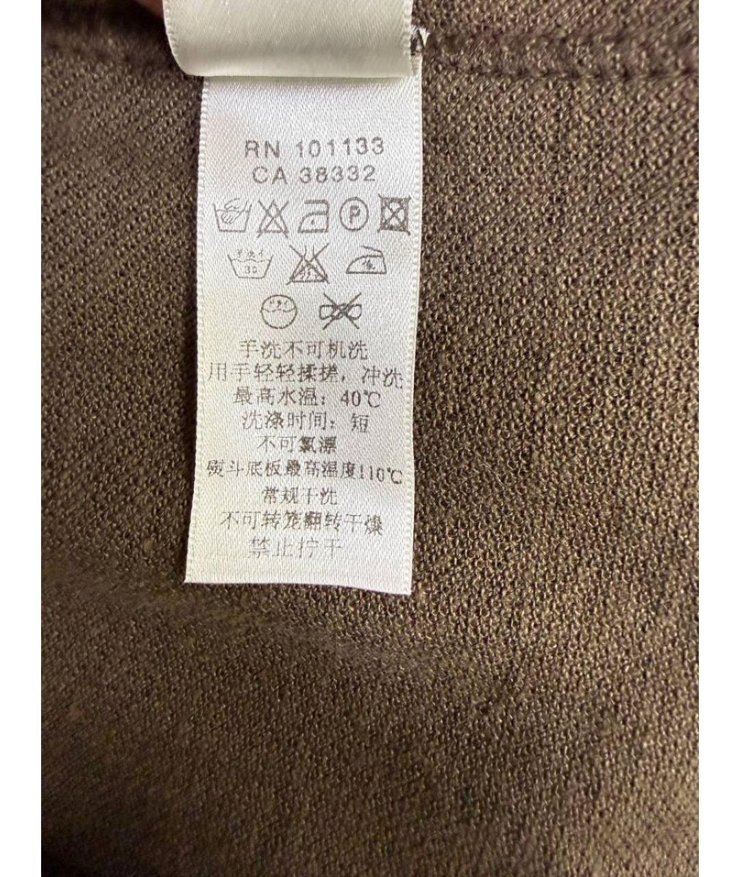 ZEGNA Коричневое поло с коротким рукавом, фото 5