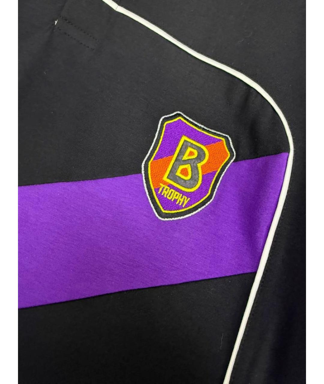 BOGNER Черное хлопковое поло с коротким рукавом, фото 6