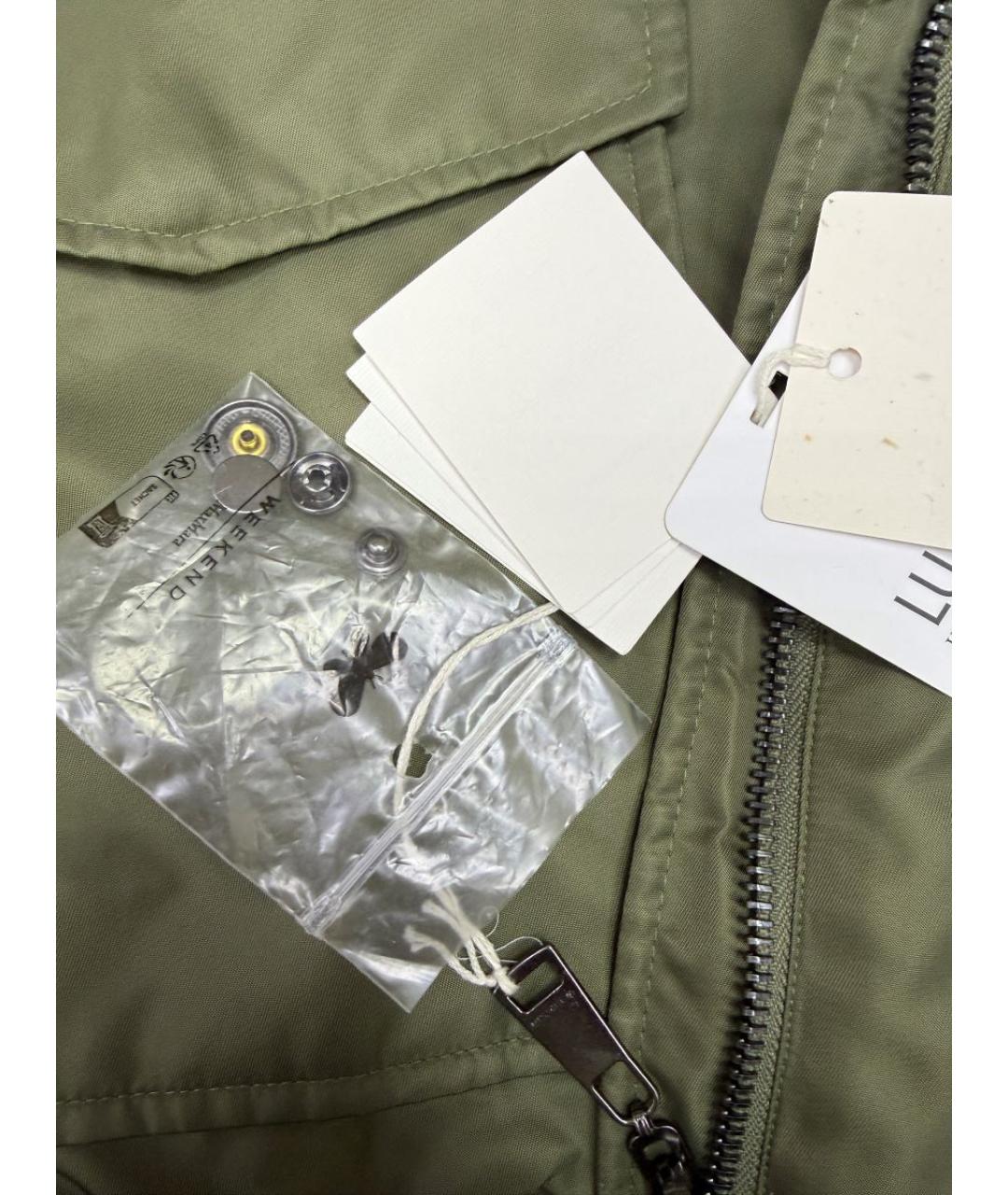 WEEKEND MAX MARA Хаки куртка, фото 7