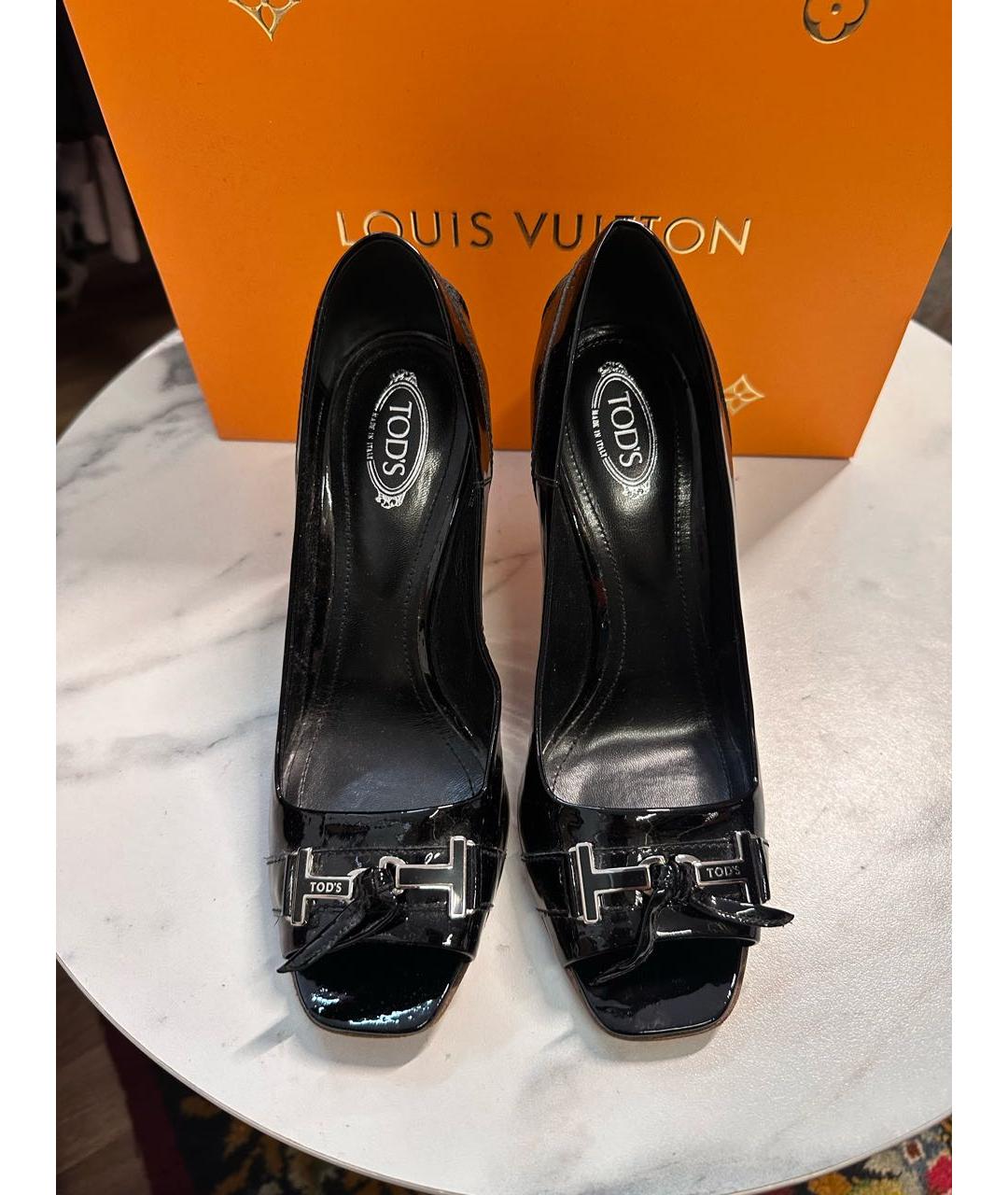 TOD'S Черные кожаные туфли, фото 2