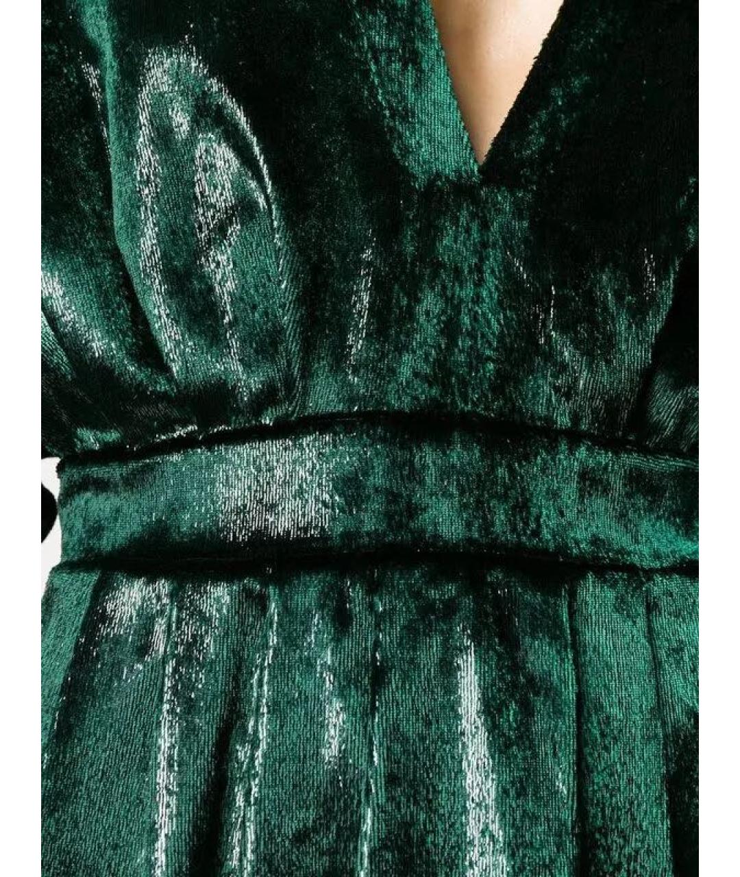 BALMAIN Зеленые коктейльное платье, фото 4