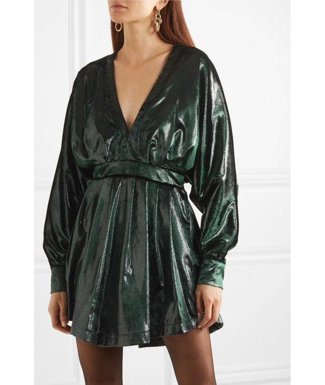 BALMAIN Зеленые коктейльное платье, фото 5