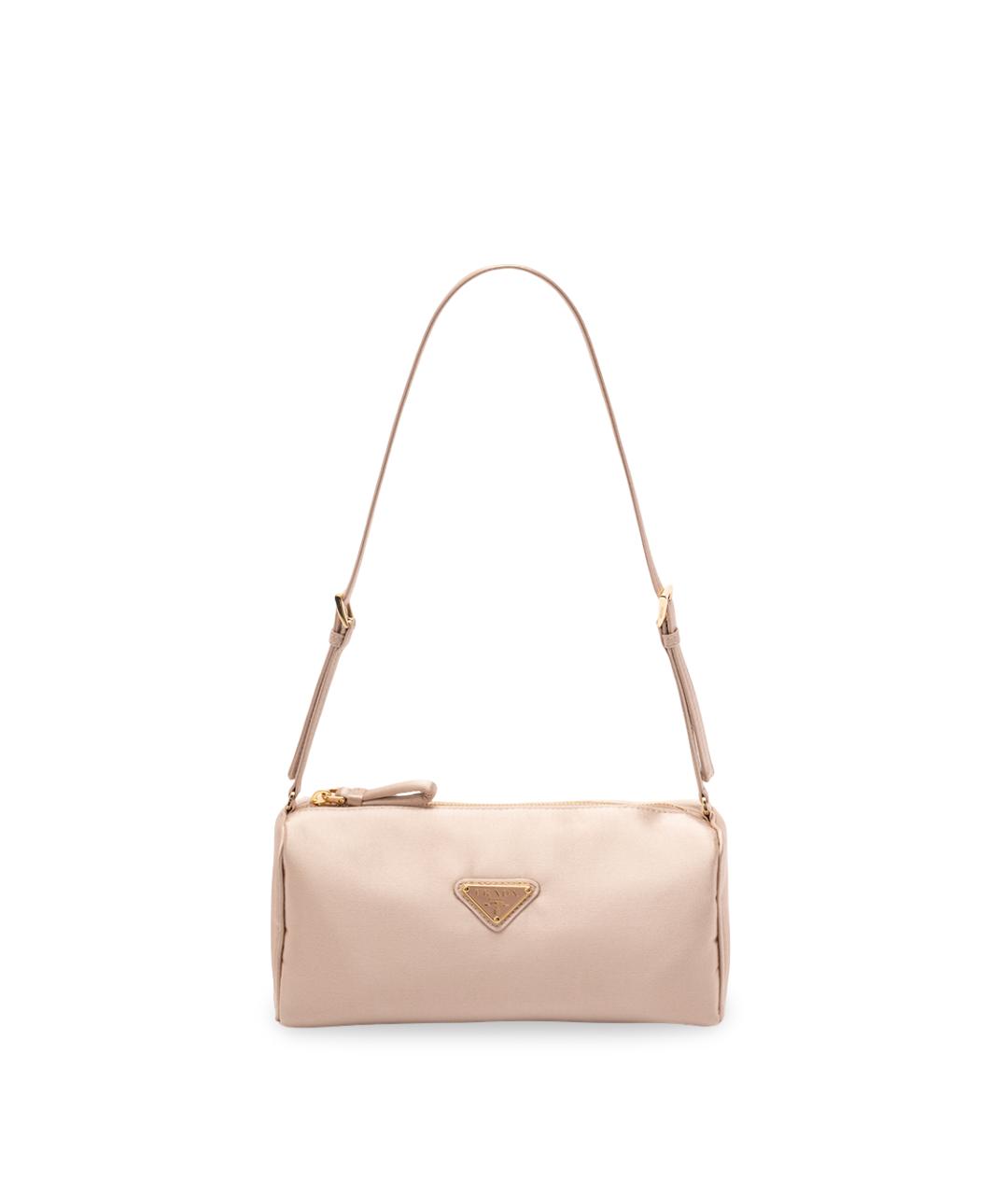 PRADA Розовая тканевая сумка через плечо, фото 1