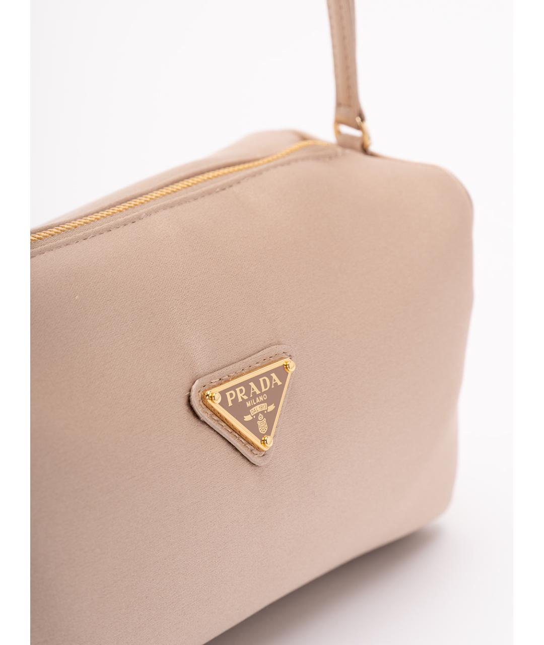 PRADA Розовая тканевая сумка через плечо, фото 4