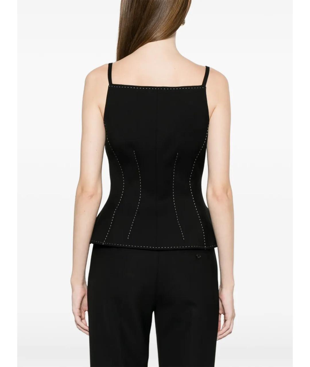 NISSA Черный льняной жилет, фото 5