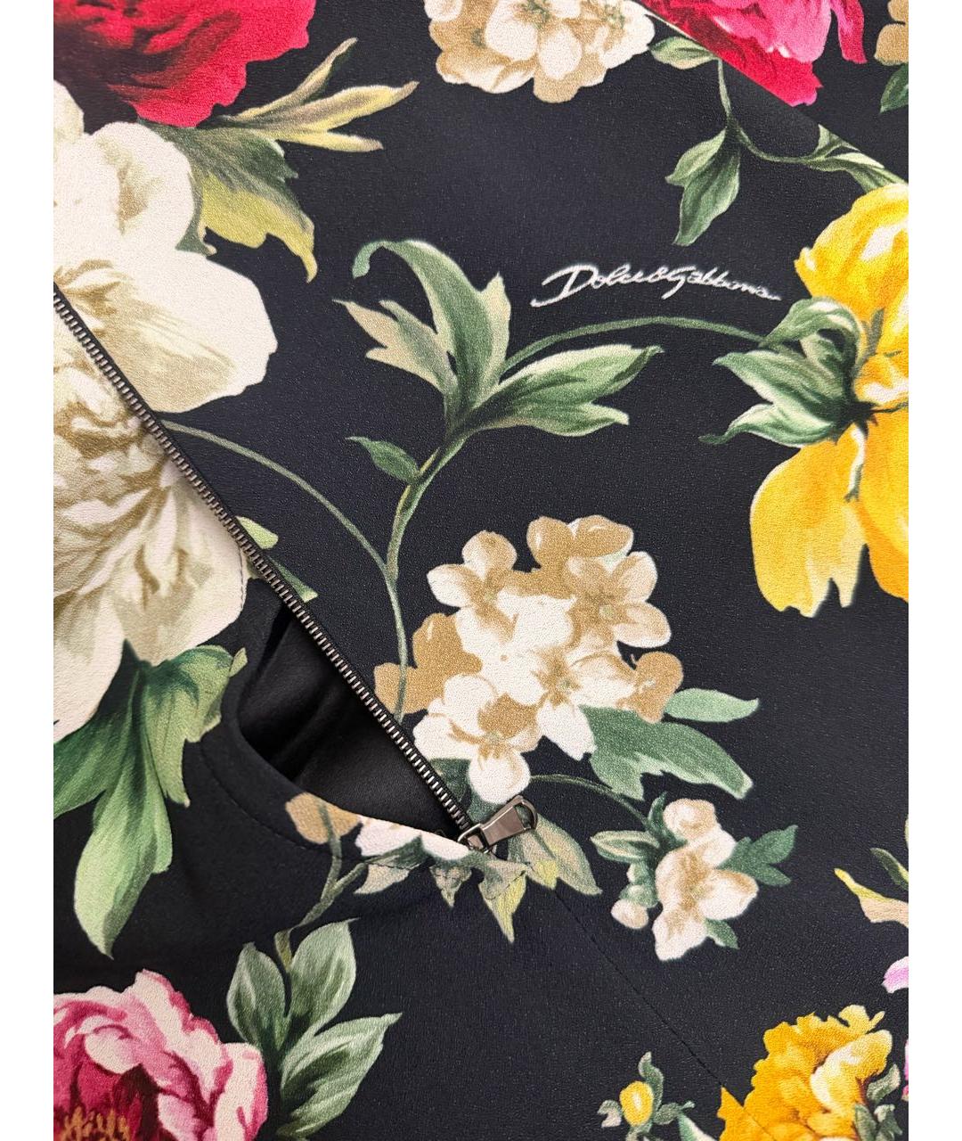 DOLCE&GABBANA Мульти вискозное повседневное платье, фото 4