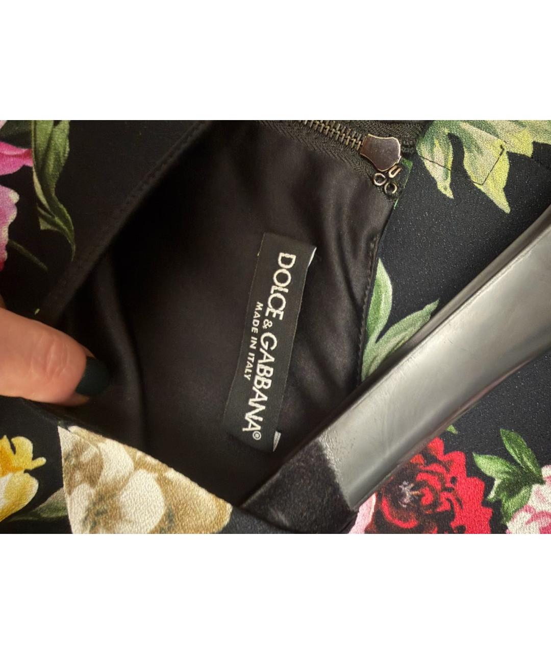 DOLCE&GABBANA Мульти вискозное повседневное платье, фото 3