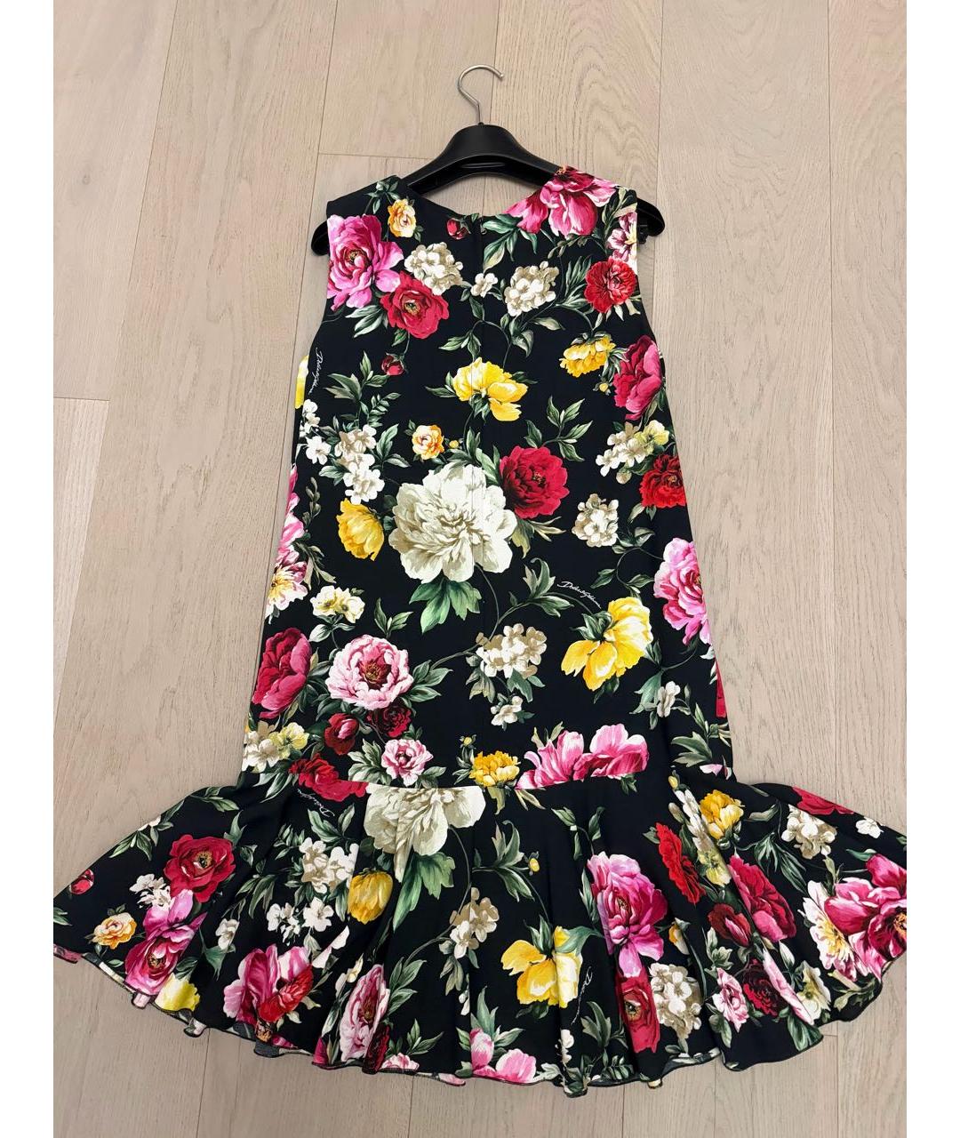 DOLCE&GABBANA Мульти вискозное повседневное платье, фото 2