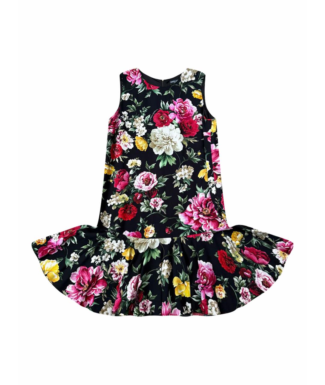 DOLCE&GABBANA Мульти вискозное повседневное платье, фото 1