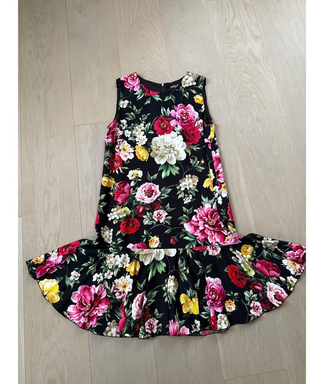 DOLCE&GABBANA Мульти вискозное повседневное платье, фото 6