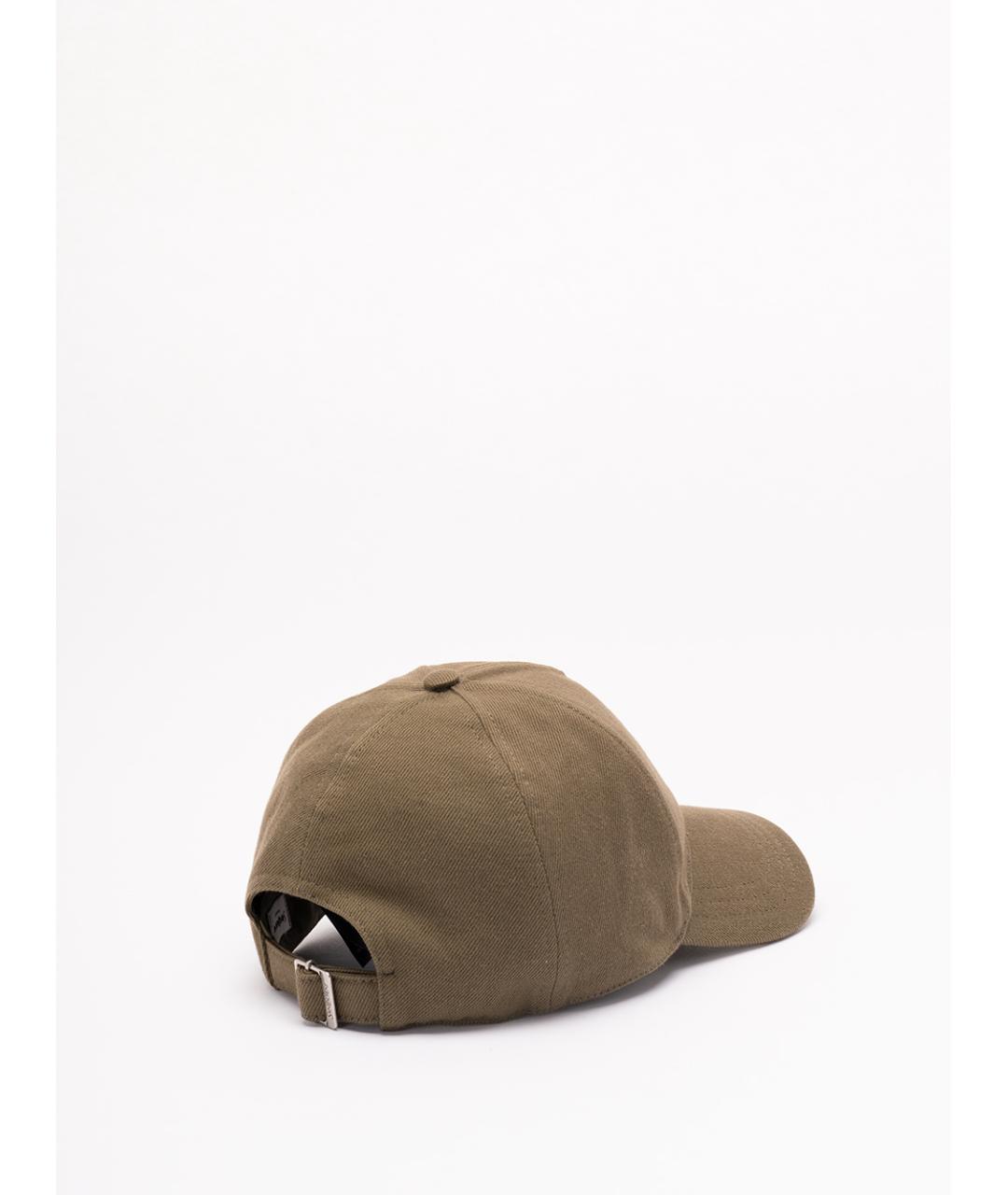 SAINT LAURENT Коричневая хлопковая кепка/бейсболка, фото 2