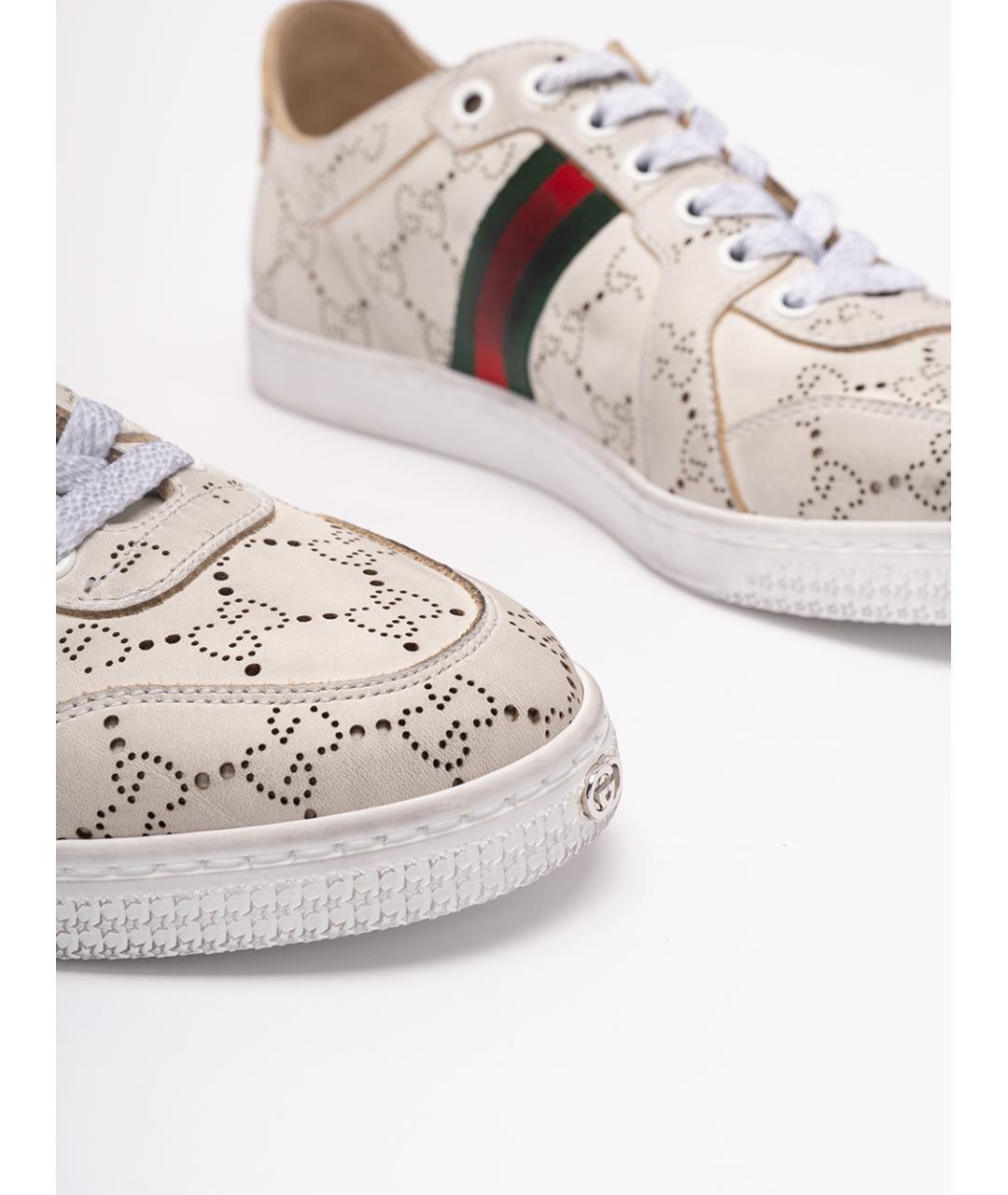 GUCCI Мульти кожаные кеды, фото 5