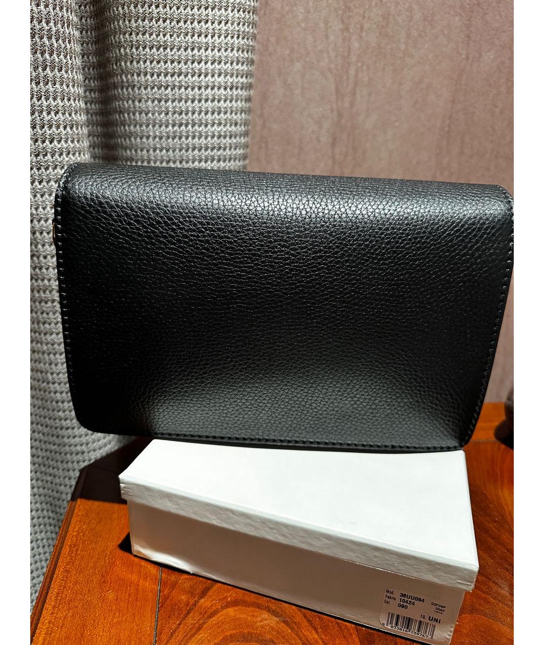 CHRISTIAN DIOR Черная кожаная сумка через плечо, фото 2