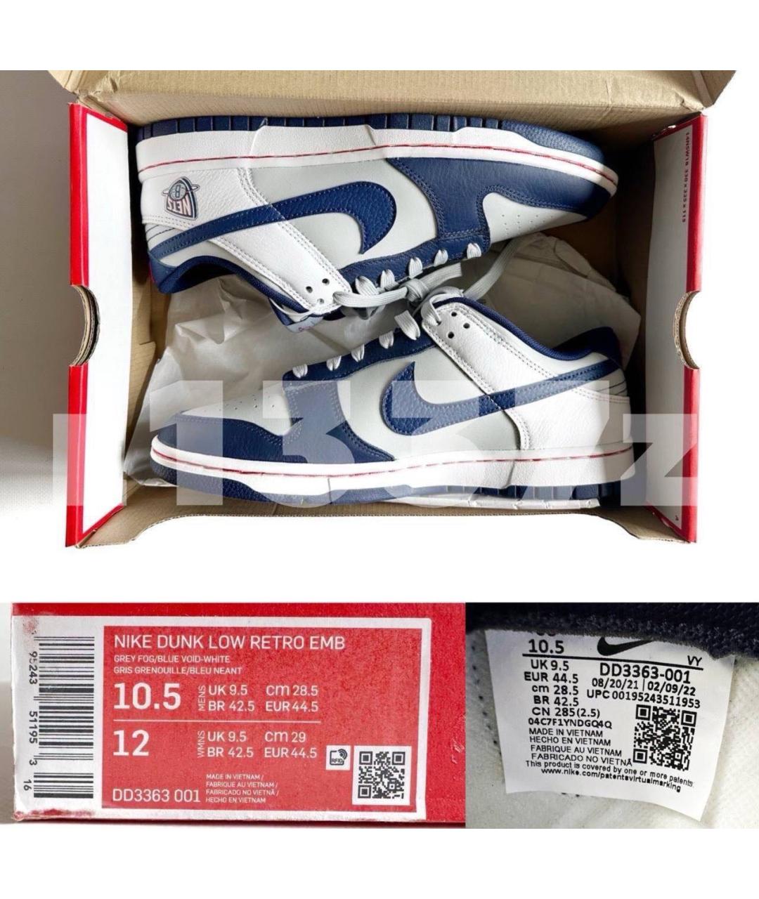 NIKE Мульти кожаные низкие кроссовки / кеды, фото 4