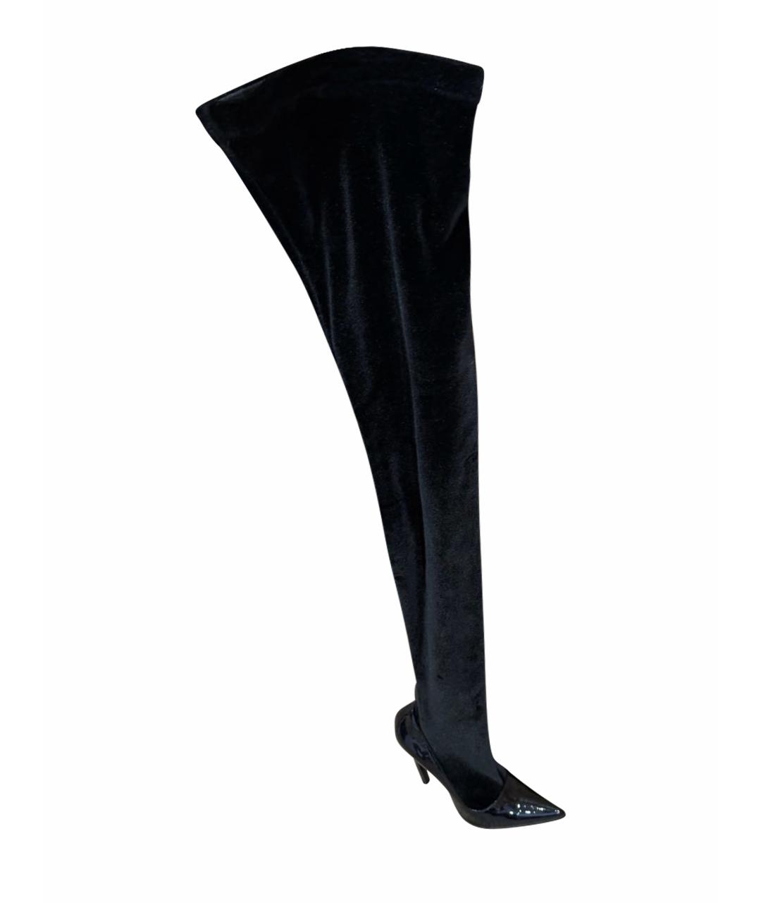 BALENCIAGA Черные ботфорты, фото 1