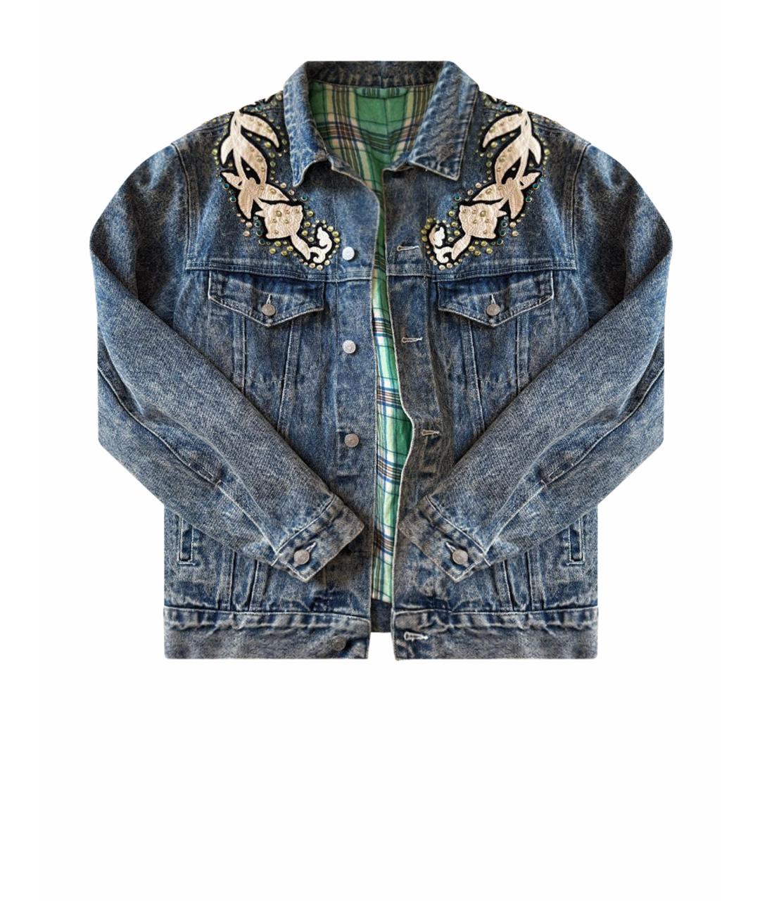 GUCCI Синяя деним куртка, фото 1