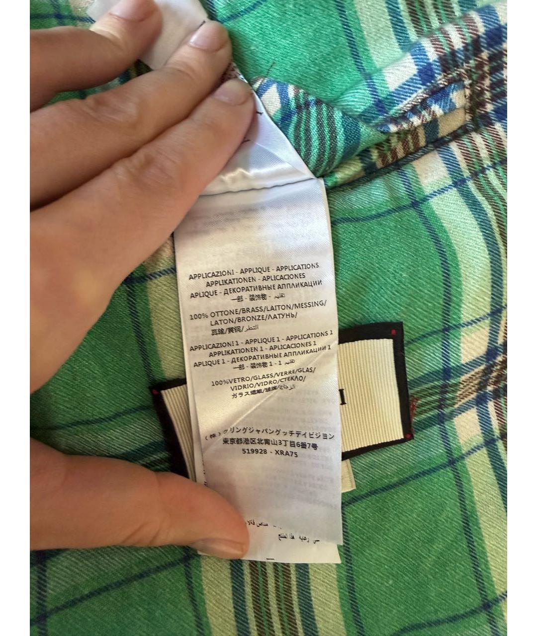 GUCCI Синяя деним куртка, фото 8