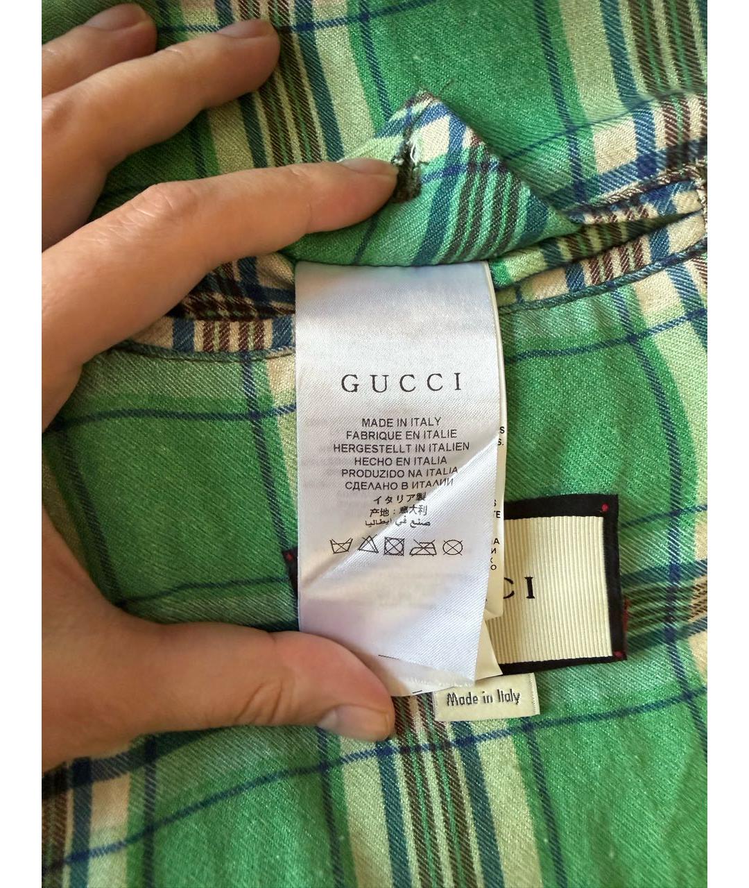 GUCCI Синяя деним куртка, фото 7