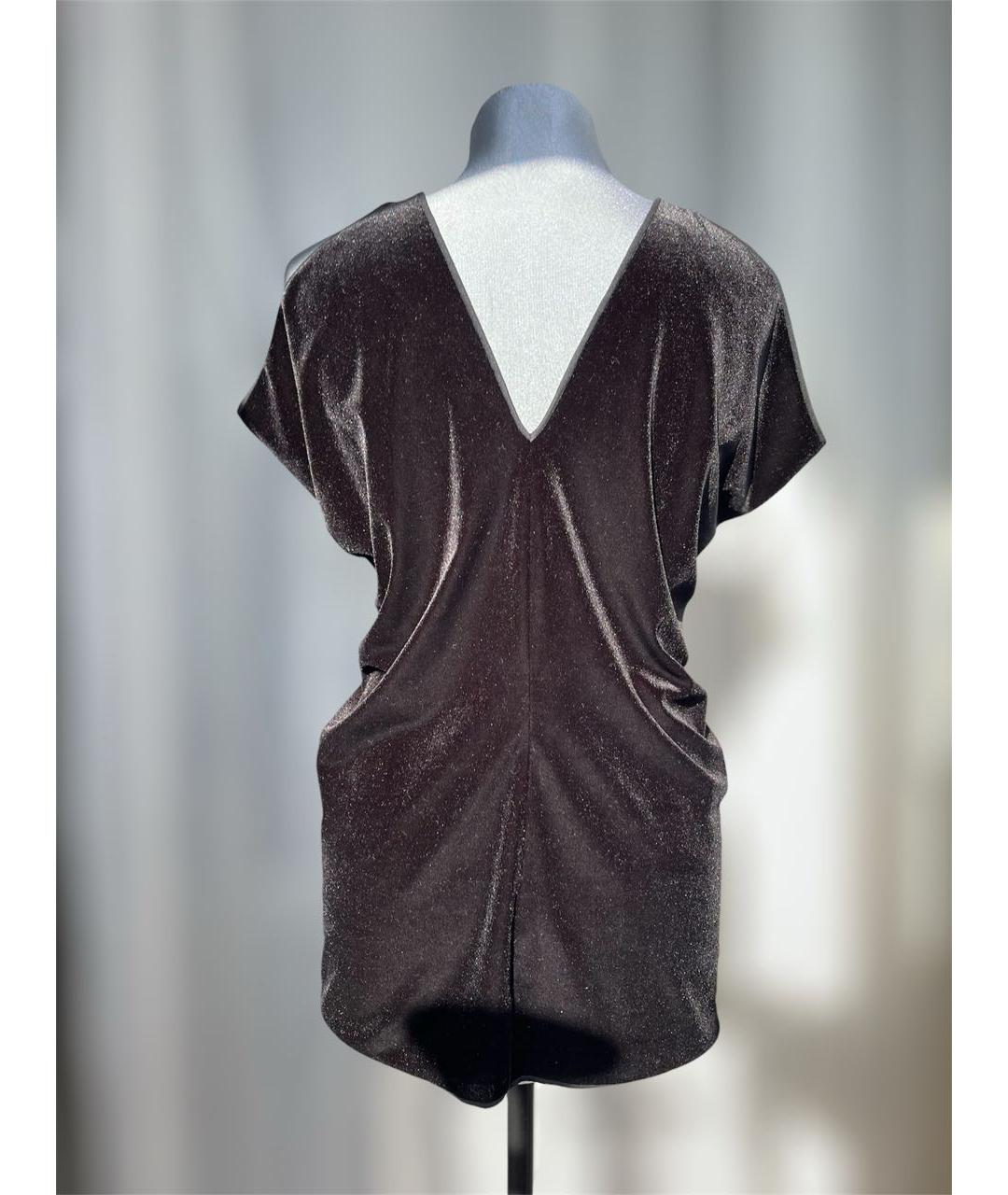 WOLFORD Черная полиэстеровая блузы, фото 8