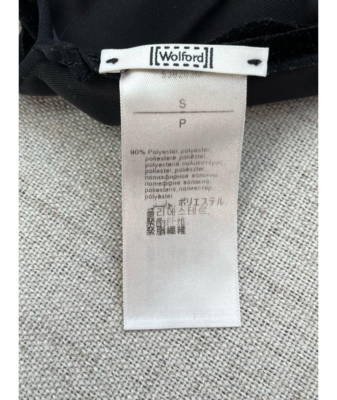 WOLFORD Черная полиэстеровая блузы, фото 5