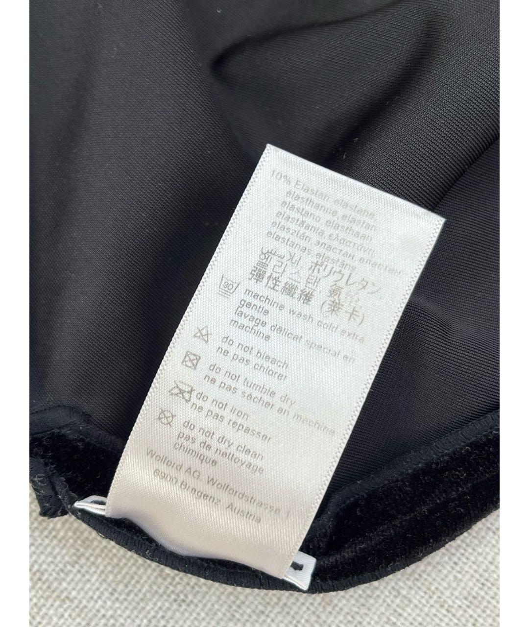 WOLFORD Черная полиэстеровая блузы, фото 6